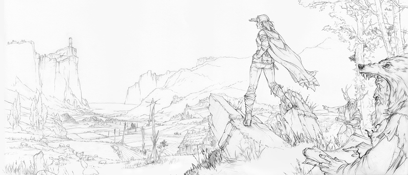 Illustration for article titled The Beautiful Sketches Behind The Witcher 3's Ending